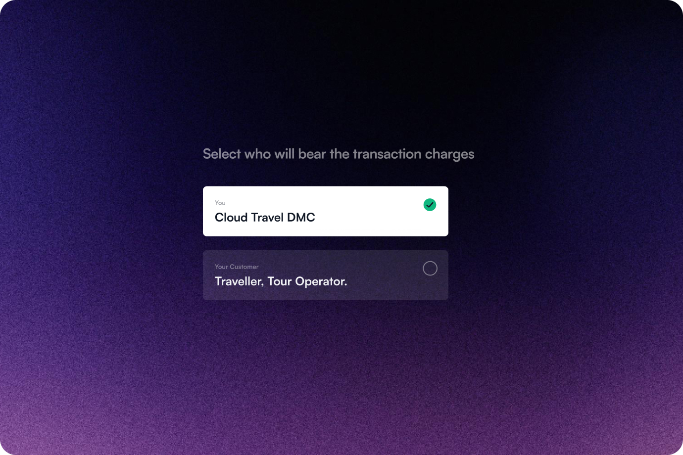Image showing Flexible Transaction Charges