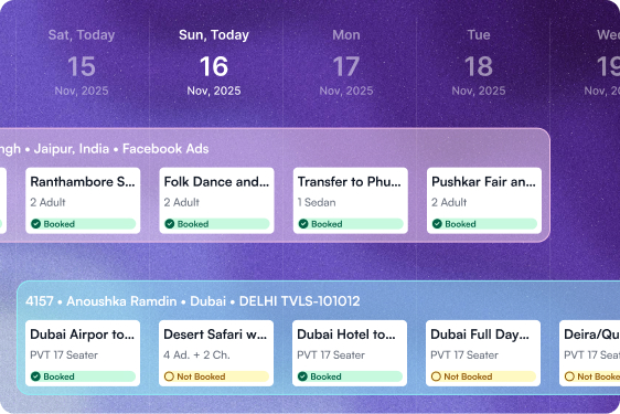 Explore Smart Tour Calendar