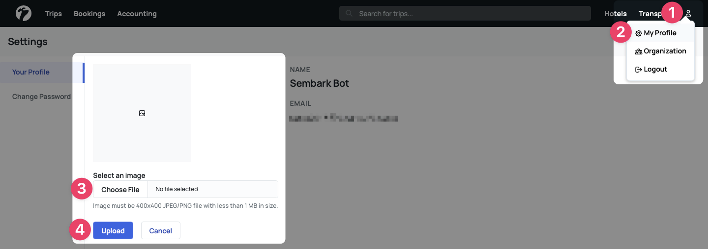 Add Profile Image