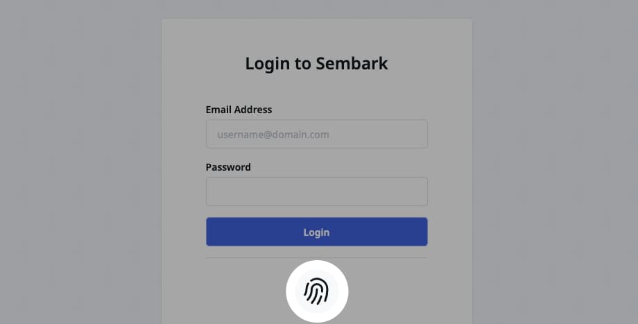 Image showing login via Passkeys