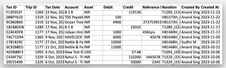 Image showing single account's statement download