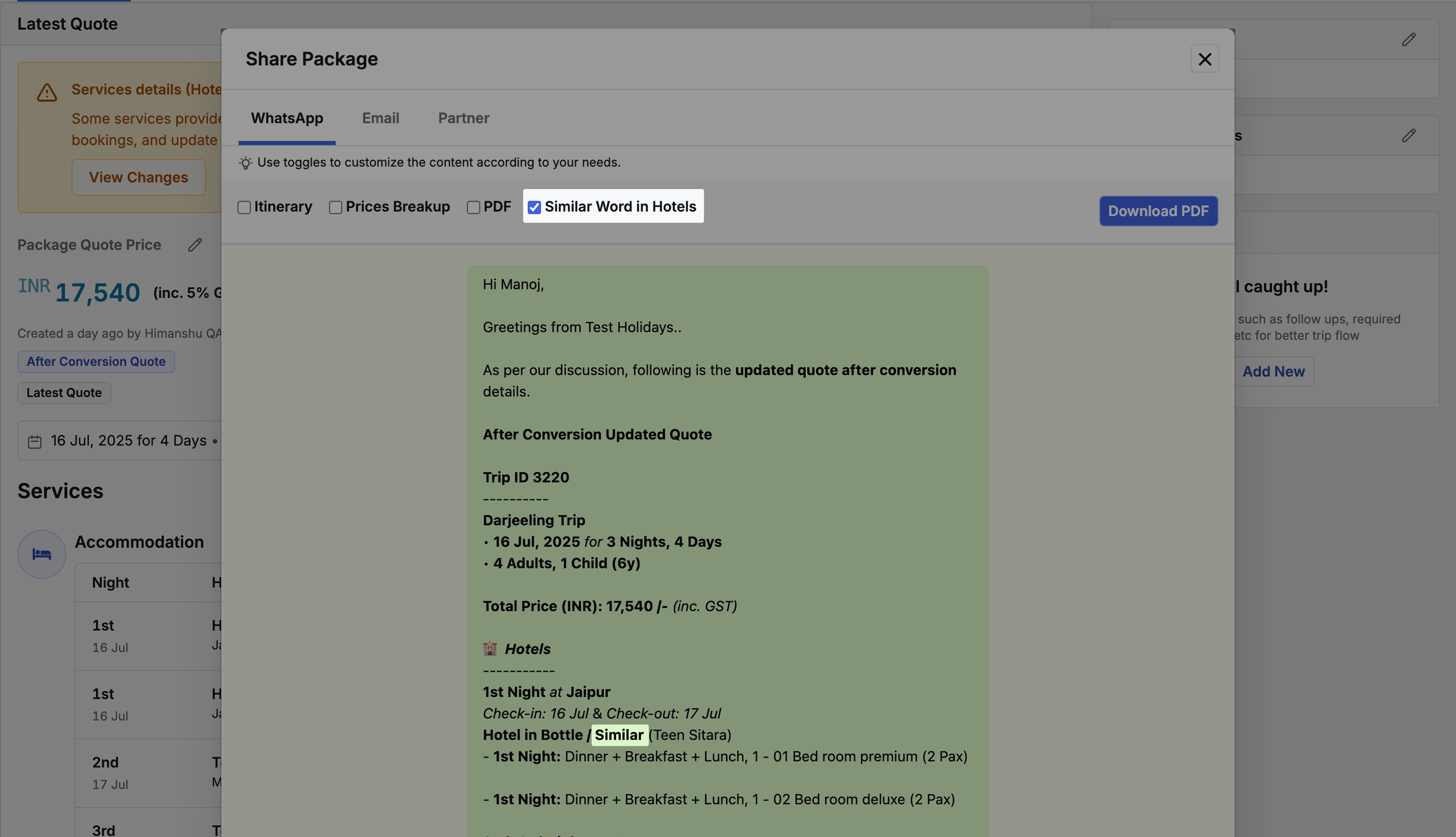 Image showing Similar word WA page