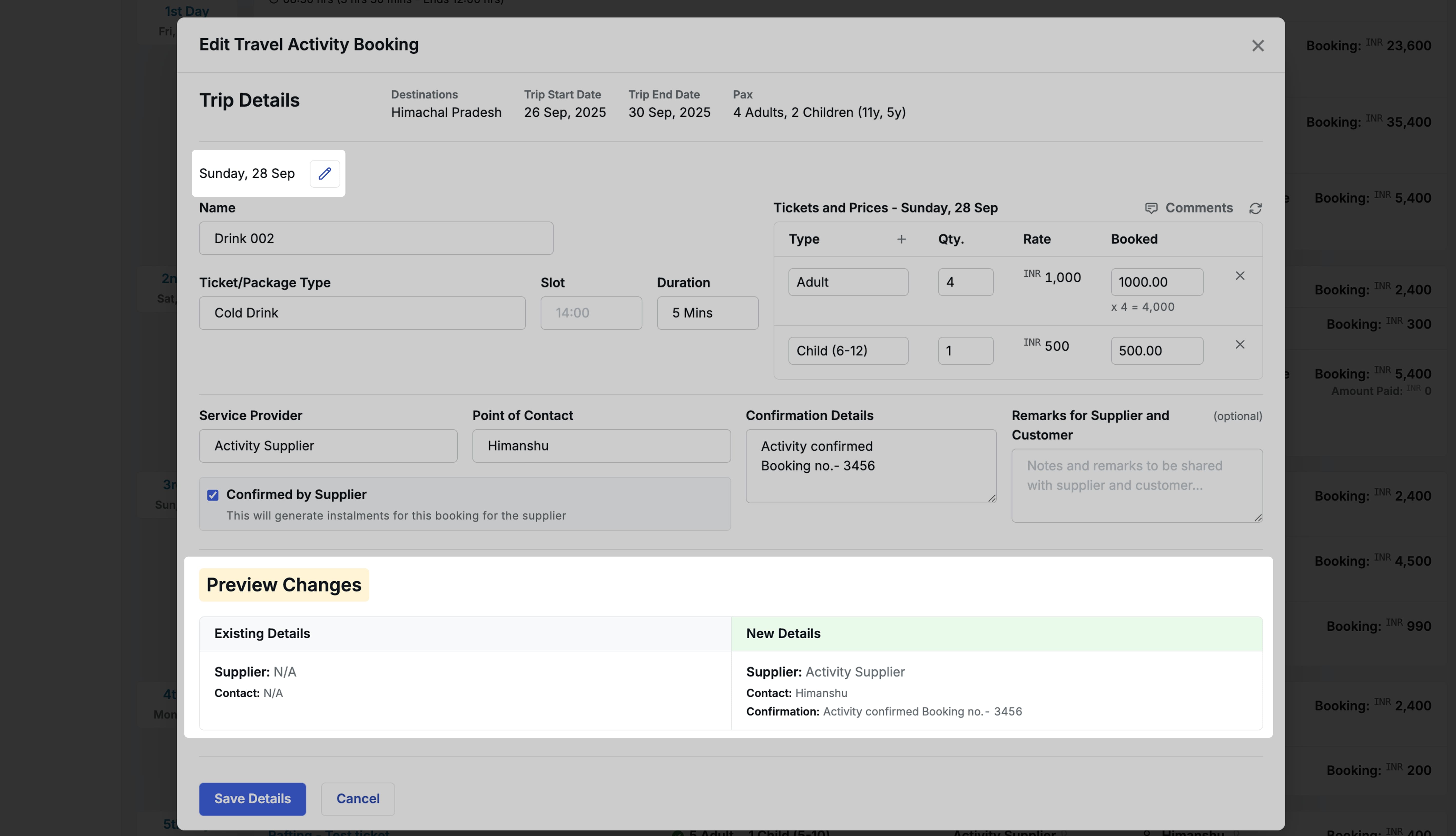 Image showing Preview changes
