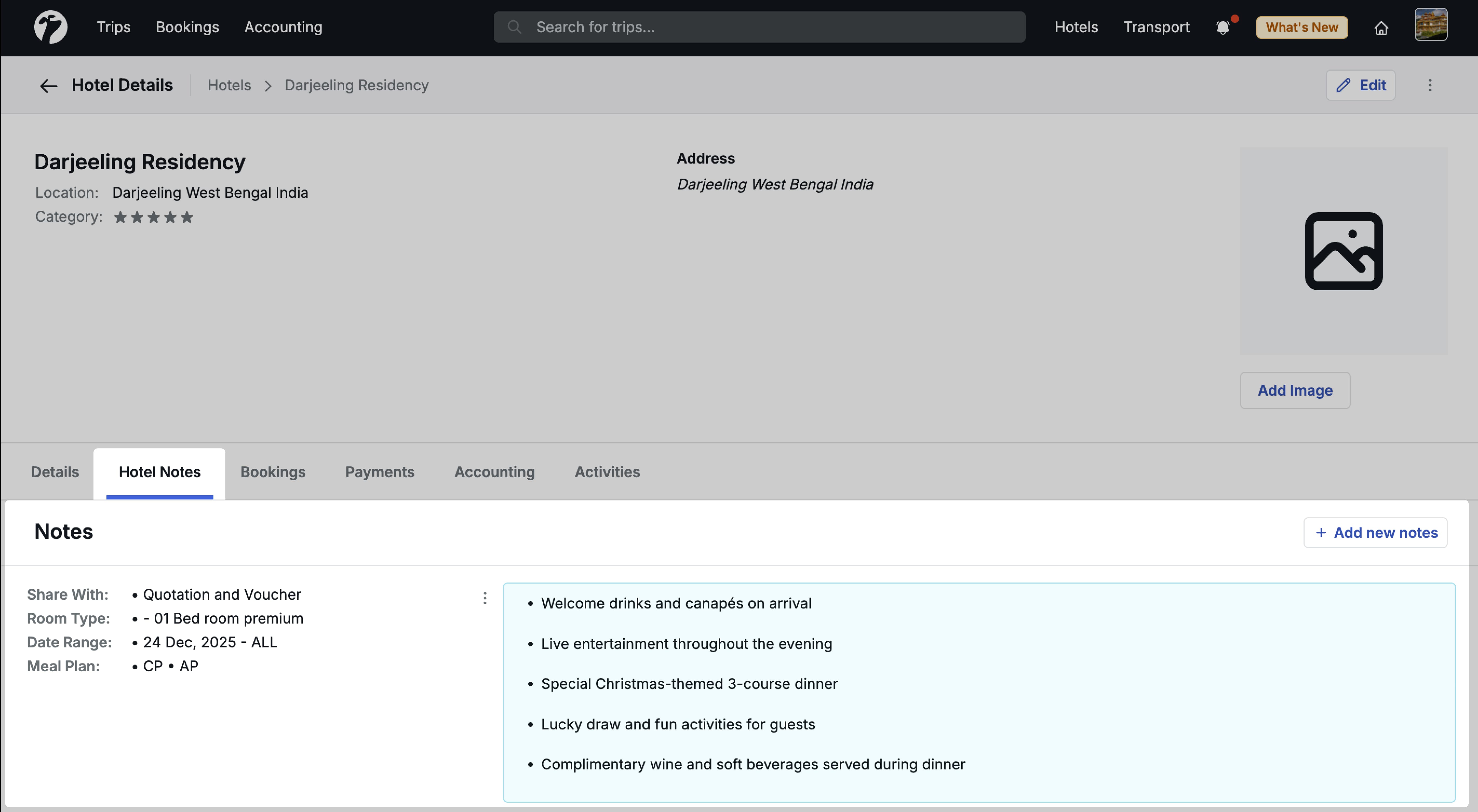 Image showing Hotel Notes