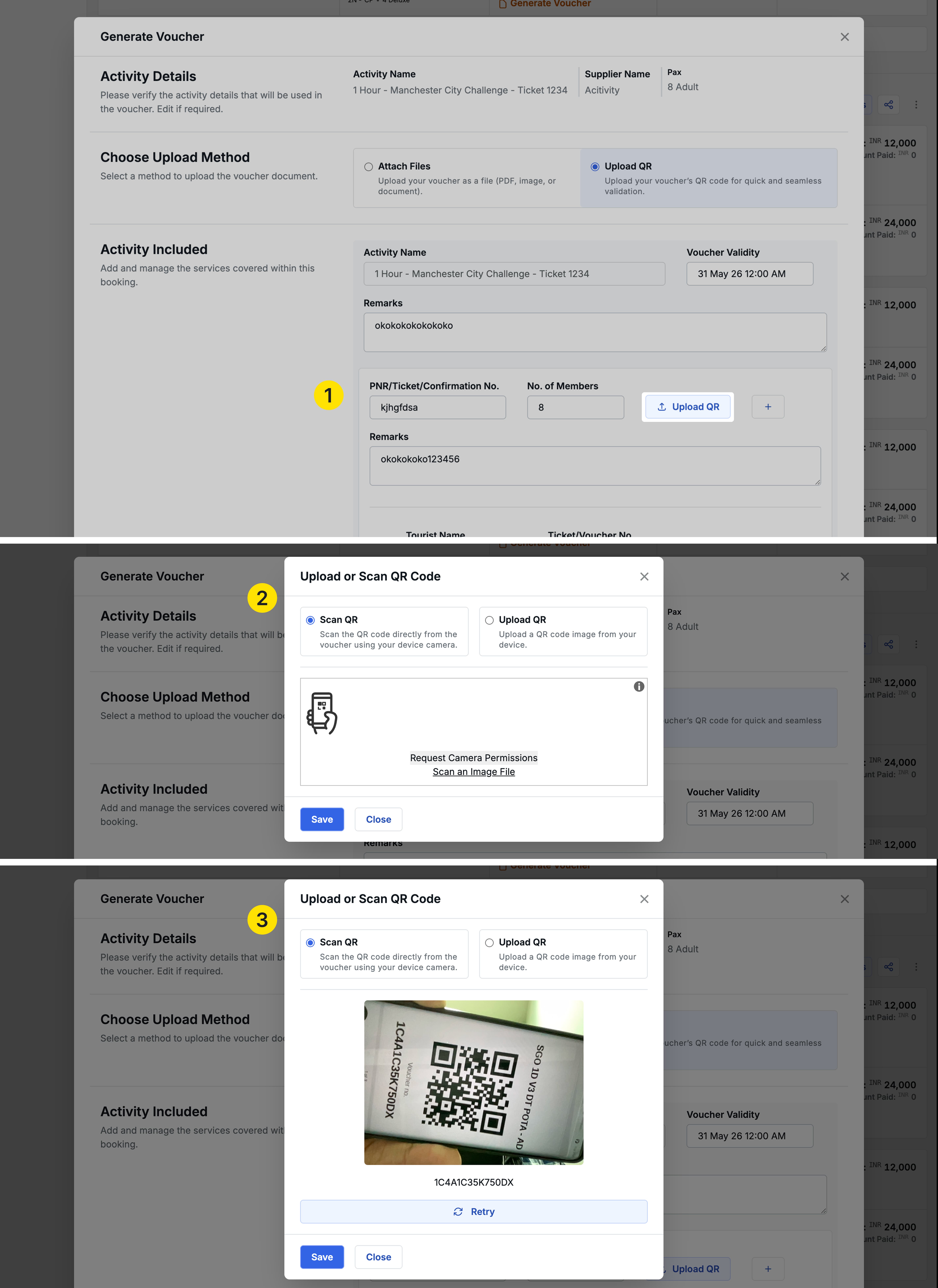 Image Showing Scan QR code from mobile 